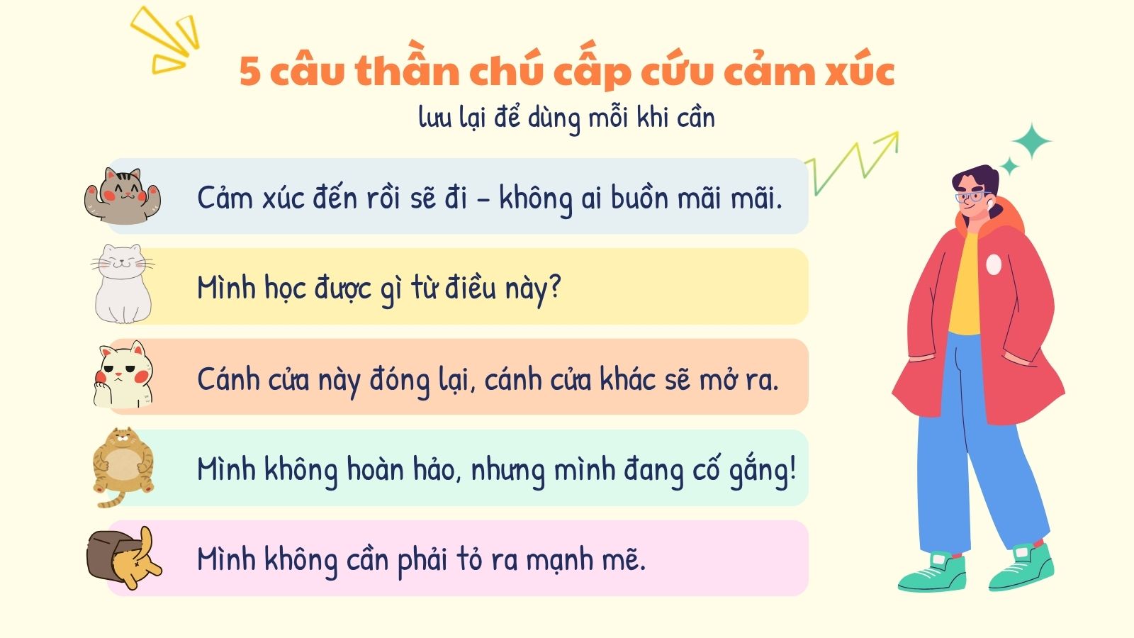 5 Thần Chú Cấp Cứu Cảm Xúc